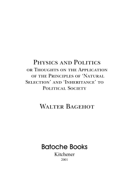 Physics and Politics - McMaster University, Canada