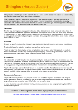 Shingles Leaflet