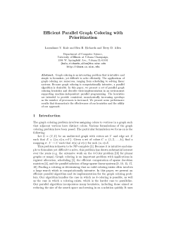 Efficient Parallel Graph Coloring with Prioritization Laxmikant V
