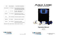 Aqua Logic Automation and Chlorination Operation