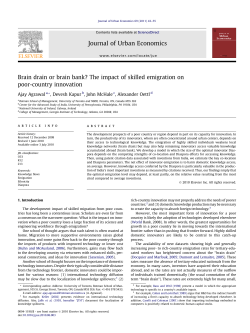 Brain drain or brain bank? The impact of skilled emigration on poor