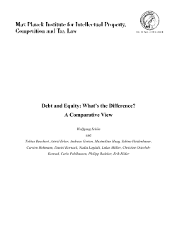 Debt and Equity: What`s the Difference? A