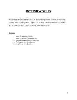 interview skills - New Directions Southcoast