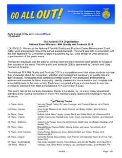 Media Contact - National FFA Organization