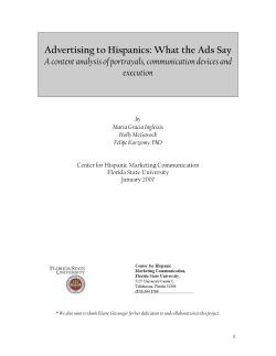 Advertising to Hispanics: What the Ads Say