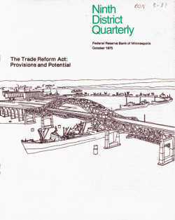 The Trade Reform Act - Federal Reserve Bank of Minneapolis