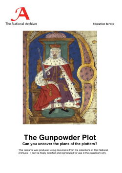 The Gunpowder Plot - The National Archives