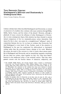 Two Demonic Figures: Kierkegaard`s Merman and