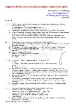 Suggested Answers to 2015 GCE O-level 5059/02