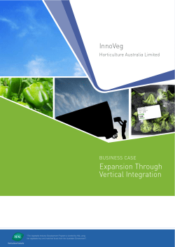 Expansion Through Vertical Integration