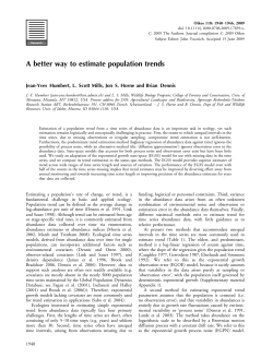 A better way to estimate population trends