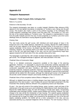 Appendix 8.6 Viewpoint Assessment