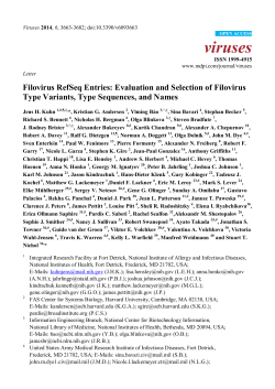Filovirus RefSeq Entries: Evaluation and