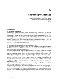 Lubricating Oil Additives