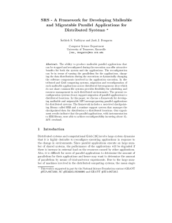 SRS - A Framework for Developing Malleable and Migratable