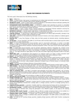 rules for foreign payments
