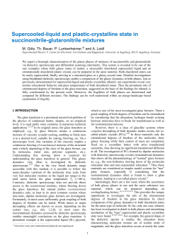 Supercooled-liquid and plastic-crystalline state in succinonitrile