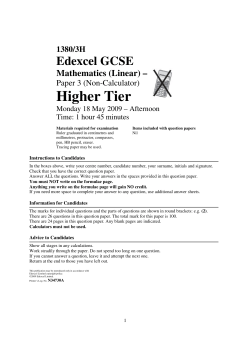 Higher Tier - South Wolds Academy