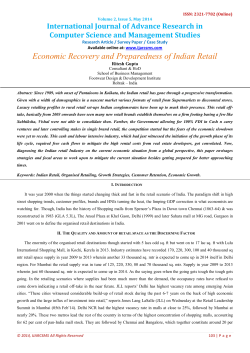 Economic Recovery and Preparedness of Indian Retail