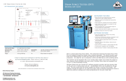 Draw Force Tester (DFT) - Advanced Testing Instruments