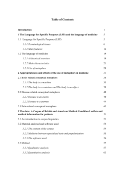 and the language of medicine