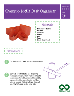 Shampoo Bottle Desk Organizer