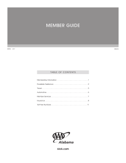 member guide - AAA Alabama