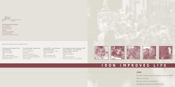 Iron Improves Life: An Advocacy Booklet for