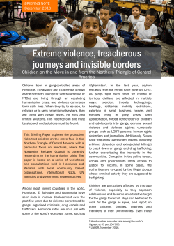 Extreme violence, treacherous journeys and invisible borders