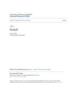 Haskell - ScholarWorks@UARK