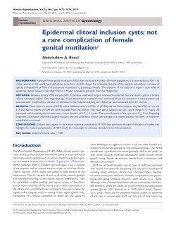Epidermal clitoral inclusion cysts: not a rare