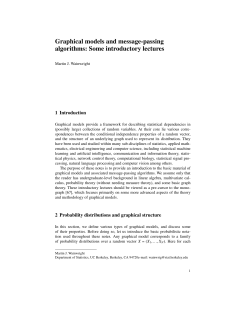 Graphical models and message-passing