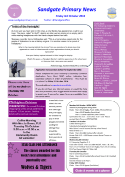 Sandgate Primary News - Sandgate Primary School