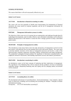 Interdisciplinary elective courses for students enrolled in 4