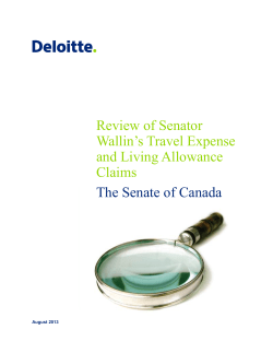 Deloitte report document VANOC