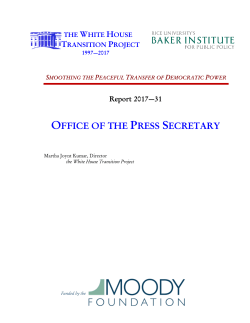 OFFICE OF THE PRESS SECRETARY
