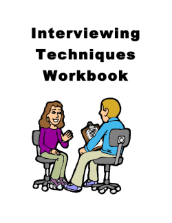 Interviewing Techniques Workbook