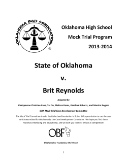 State of Oklahoma v. Brit Reynolds