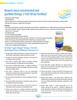 Newest most concentrated and purified Omega