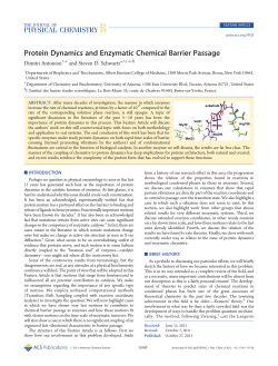 Protein Dynamics and Enzymatic Chemical Barrier Passage