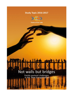 Not Walls but Bridges