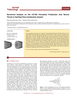 Numerical analysis on the CO-NO formation production