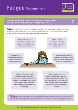 Fatigue Management