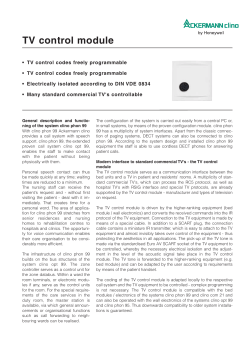 TV control module - Ackermann by Honeywell