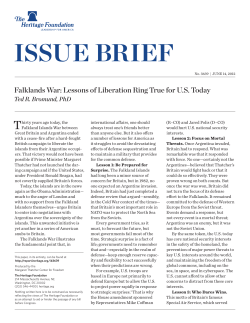 Falklands War: Lessons of Liberation Ring True for U.S. Today