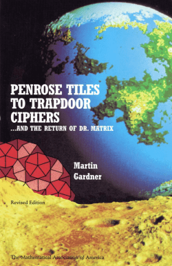 Penrose Tiles To Trapdoor Ciphers