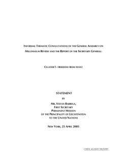 (informal meeting) - Statement