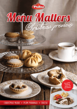Menu Matters - Pallas Foods