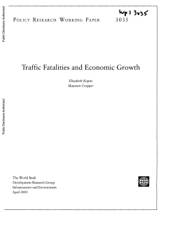 Traffic Fatalities and Economic Growth