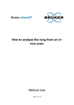 Bruker-MicroCT method note: Analysis of the lung from an in vivo scan
